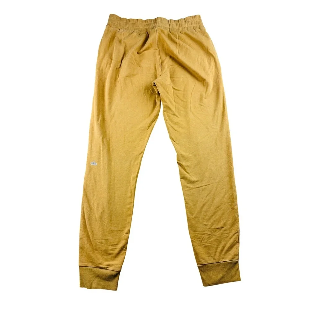Alo Yoga‎ Urban Moto Joggers Women S Yellow Sweatpants Athleisure Streetwear